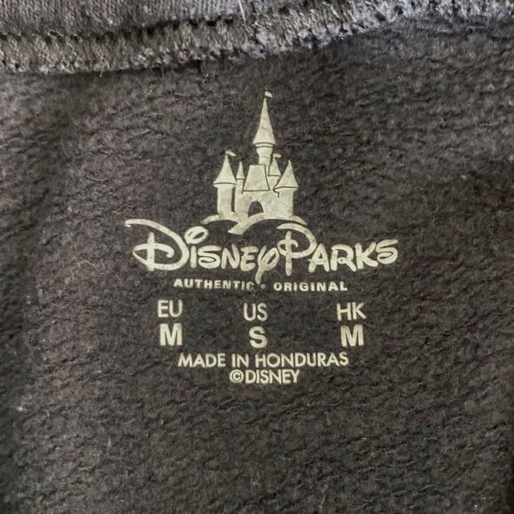 Disney Micky Mouse Ears Hoodie Sweatshirt Men's Small Black Graphic Long-Sleeve - Picture 9 of 13